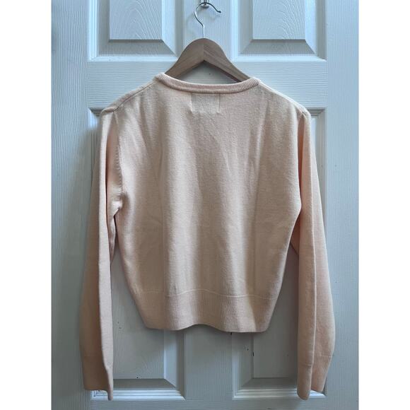 Vintage Express Tricot Acrylic Pull Over Sweater Size Small Pale Apricot - Picture 4 of 9
